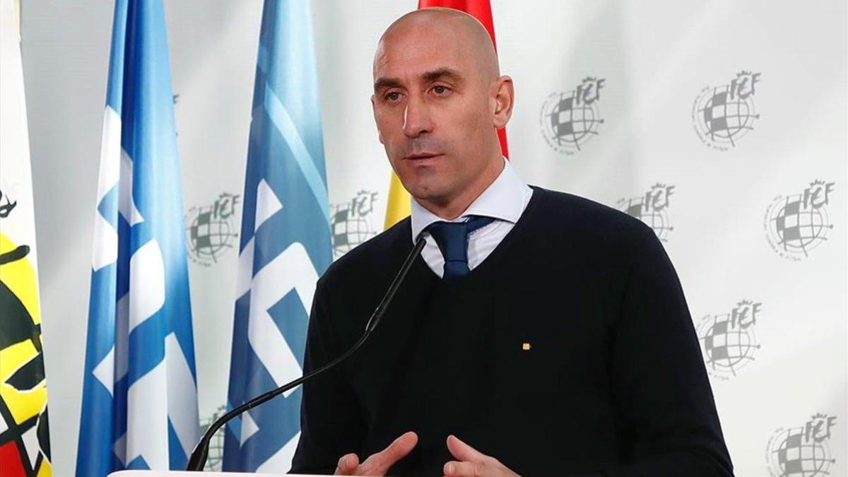 Luis Rubiales, presidente de la Federación Española de Fútbol