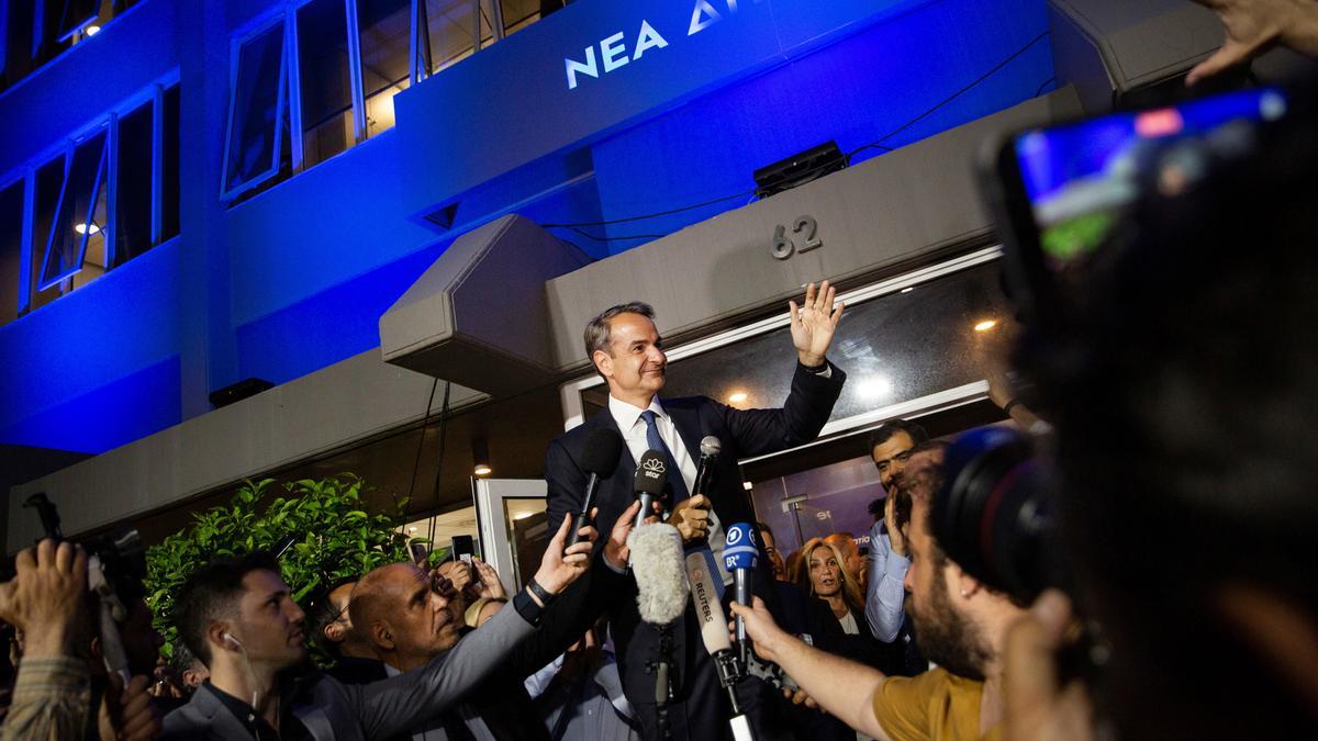 El líder de Nova Democracia (ND), Kyriakos Mitsotakis.