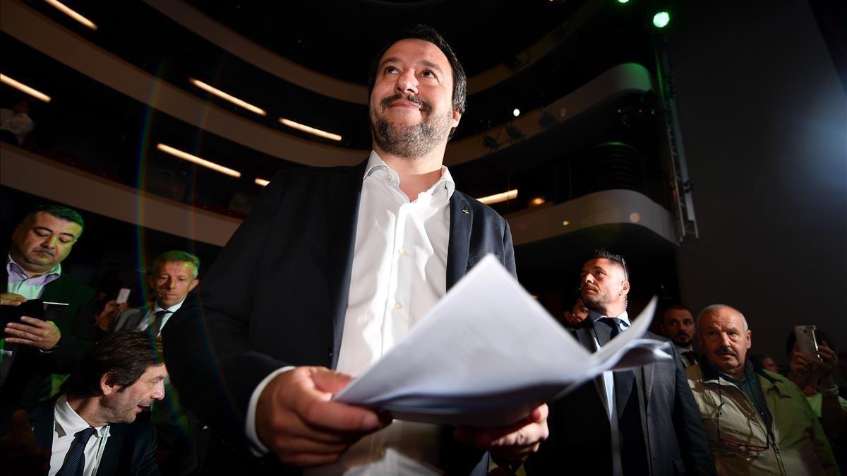 El ministro del Interior italiano, Matteo Salvini.