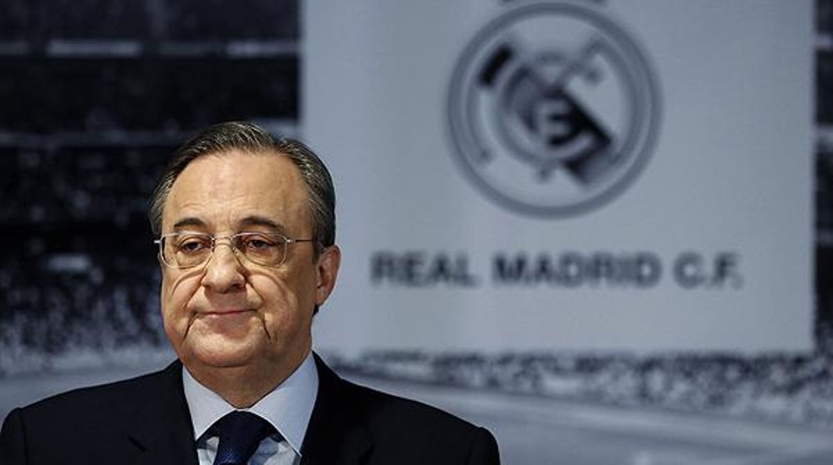 El president del Reial Madrid compareix en roda de premsa per desmentir les últimes informacions