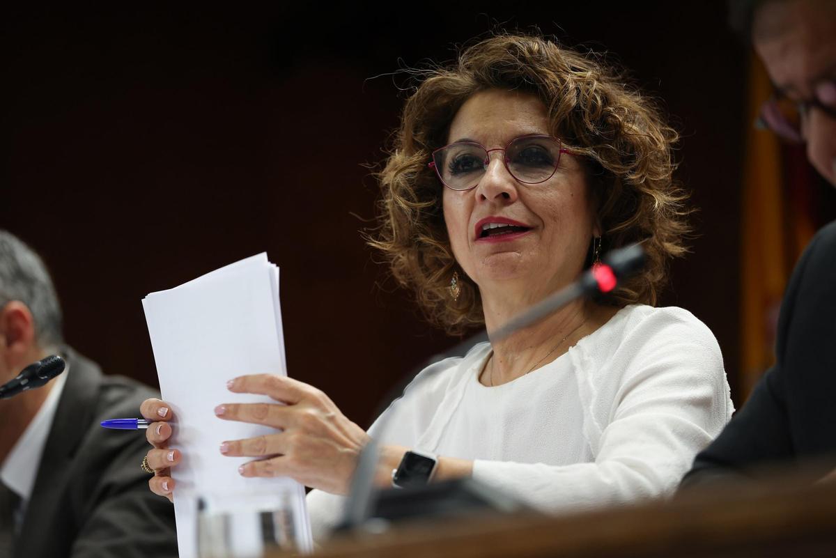 La vicepresidenta primera y ministra de Hacienda, María Jesús Montero.