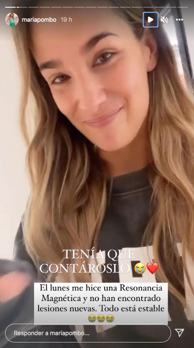 María Pombo habla de su enfermedad