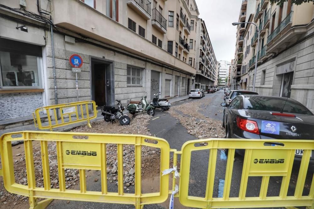 La rotura de una tubería deja sin agua las barriadas de El Fortí, el Terreno y Son Armadans