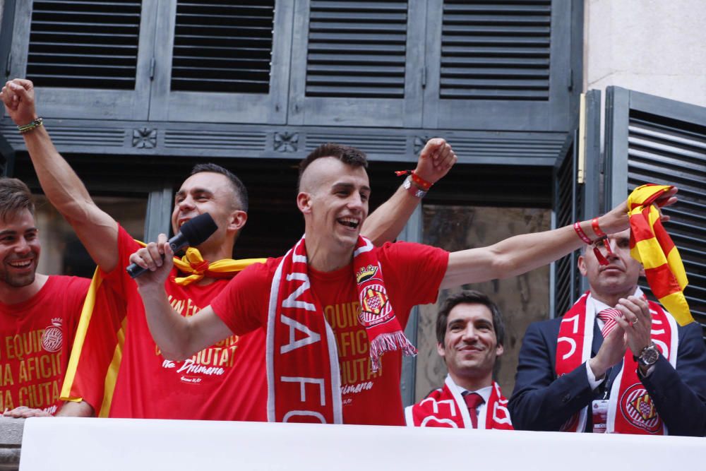 Rua de celebració de l'ascens del Girona