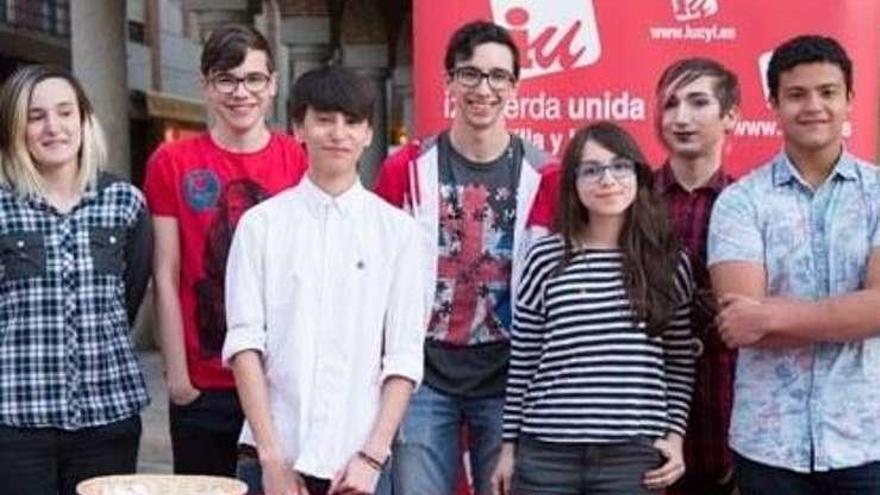 Integrantes del Área de Juventud de IU.