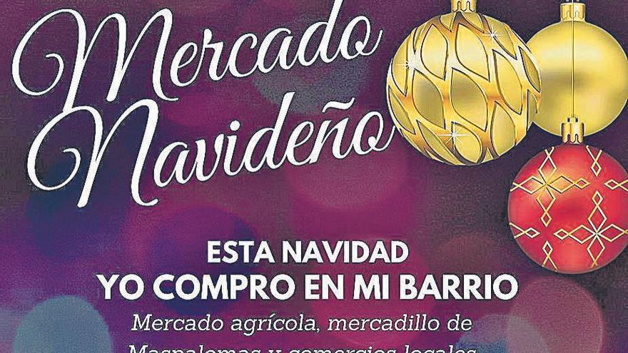 Cartel del Mercado Navideño de San Bartolomé de Tirajana.