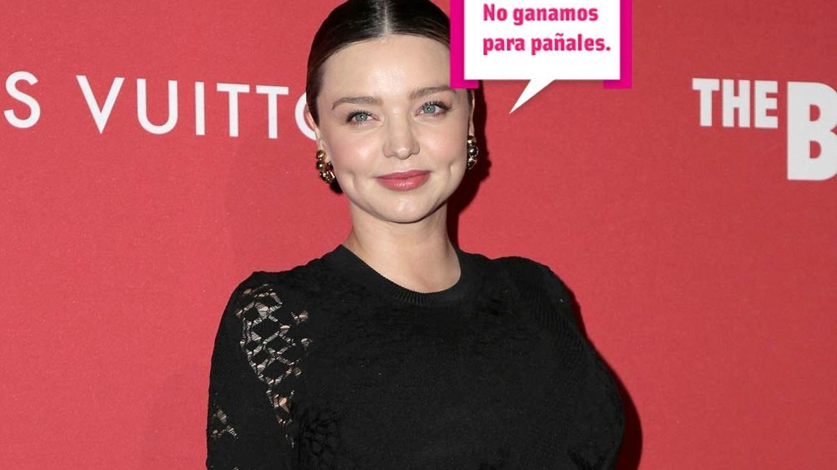 Miranda Kerr no gana para pañales
