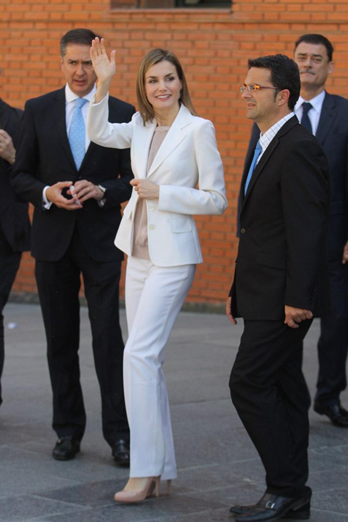 Letizia Ortiz, de blanco