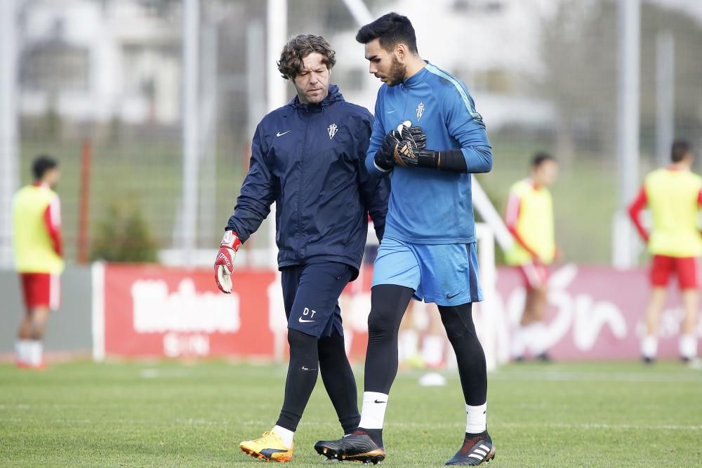 Entrenamiento del Sporting