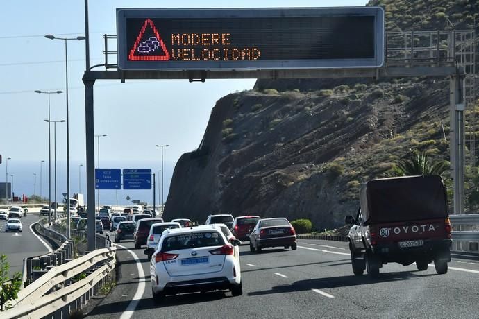 03/02/2020 TELDE.  Reteciones en la carretera GC-3 y GC-1, Jinamar y Marpequeña. Fotógrafa: YAIZA SOCORRO.  | 03/02/2020 | Fotógrafo: Yaiza Socorro