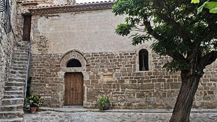 L&#039;església de Cantallops, que data del segle XII-XIII.
