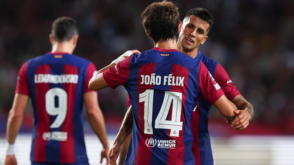 Cancelo y Félix son los únicos jugadores del Barça en el grupo F