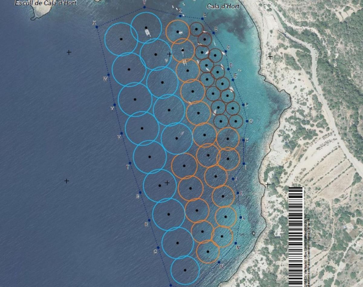 Ports plantea dos campos de boyas en Ibiza sin las exigencias de Medio Ambiente