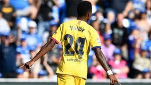 Junior Firpo se estrena como goleador con la camiseta azulgrana