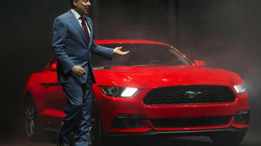 La presentación del nuevo Ford Mustang, hoy en Barcelona.