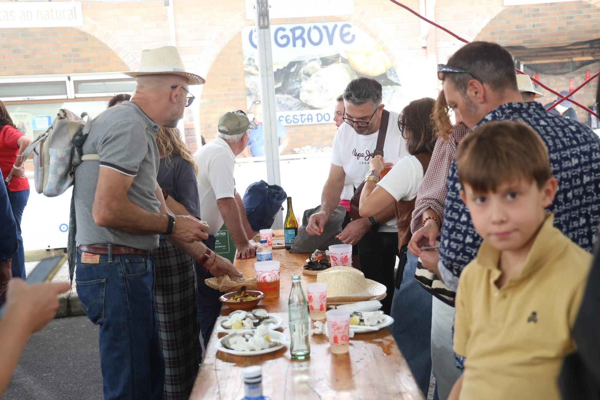 La Festa do Marisco de O Grove, esta mañana.
