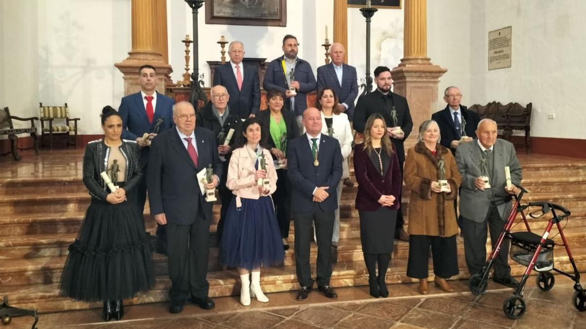 Galardonados en los Premios Efebo de Antequera 2023.
