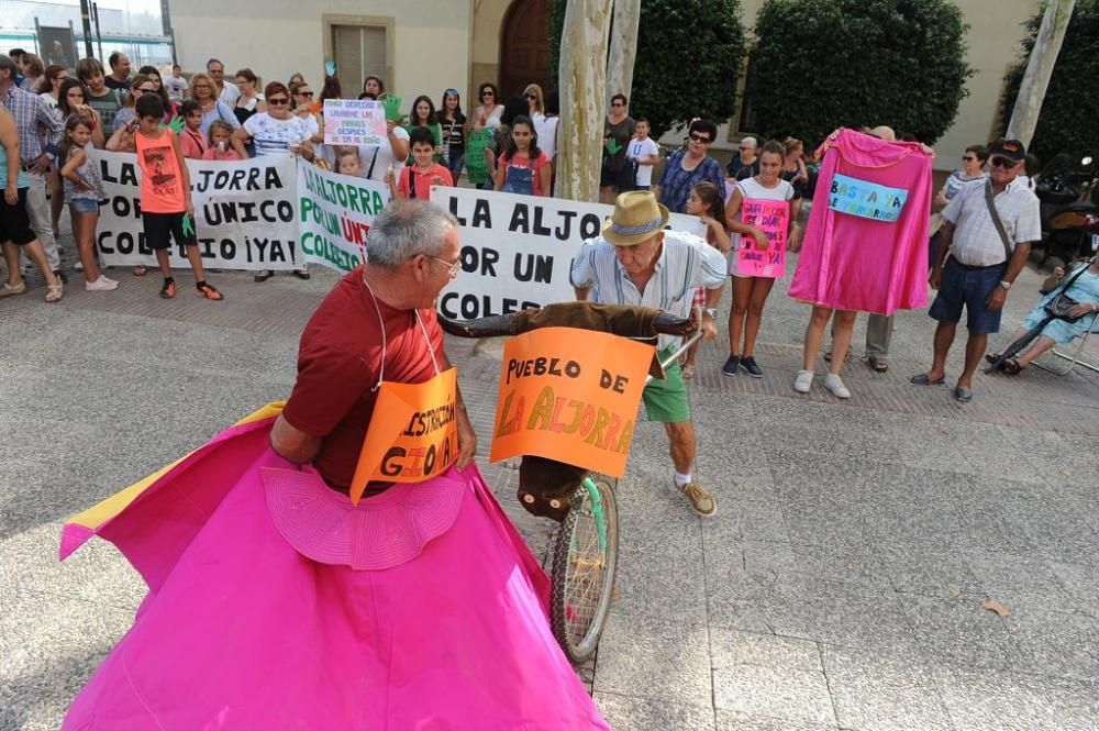 Manifestación de los padres de La Aljorra