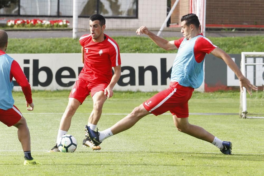 Entrenamiento del Sporting 03/10/2017