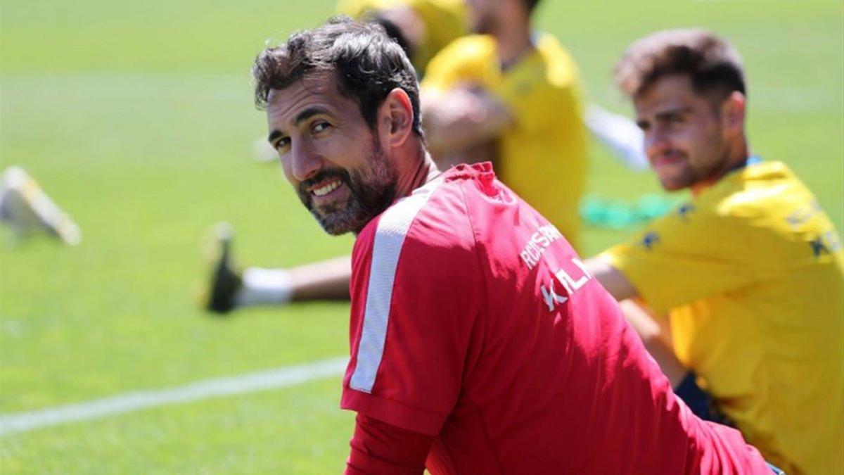 Diego López durante una sesión de entrenamiento