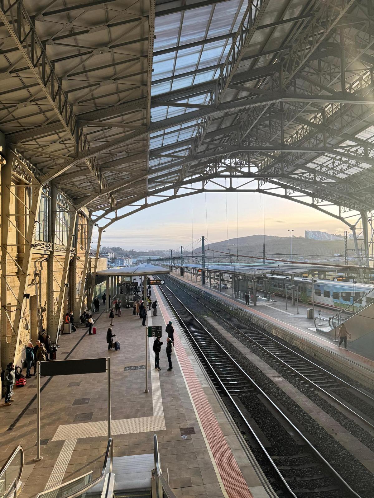 Una de las escaleras mecánicas proyectadas en la Intermodal de Santiago