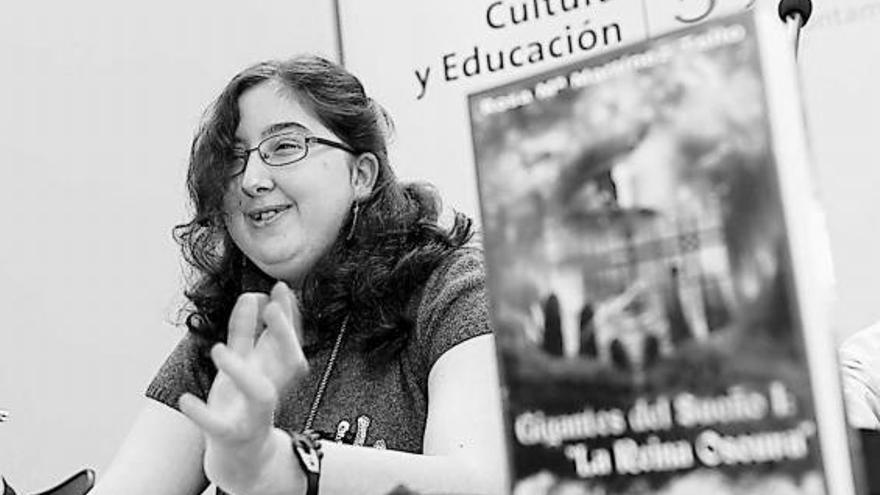 Rosa María Martínez Tello, ayer, en la presentación de su novela.