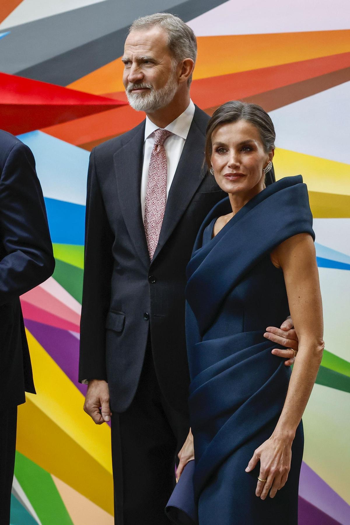 El rey Felipe VI y la reina Letizia, en su último acto en Amsterdam