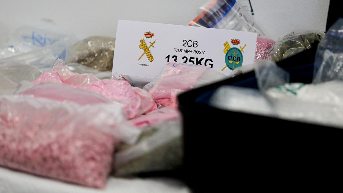 Cocaína rosa incautada en Ibiza