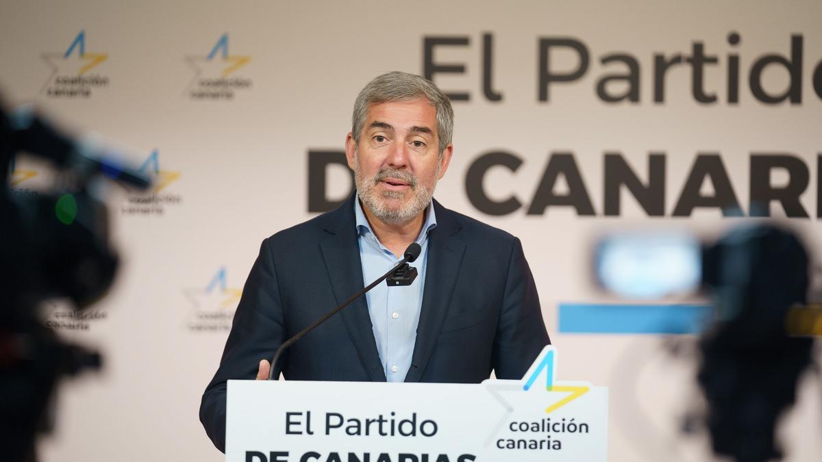 El secretario general de CC, Fernando Clavijo.