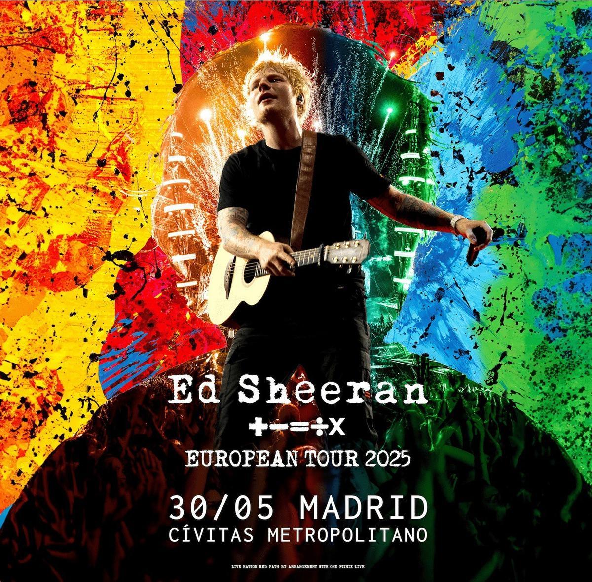 Archivo - Concierto de Ed Sheeran en Madrid