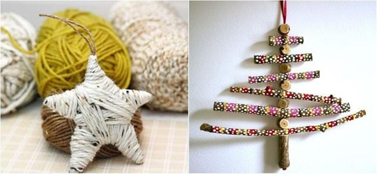 Diez adornos navideños caseros que te sorprenderán