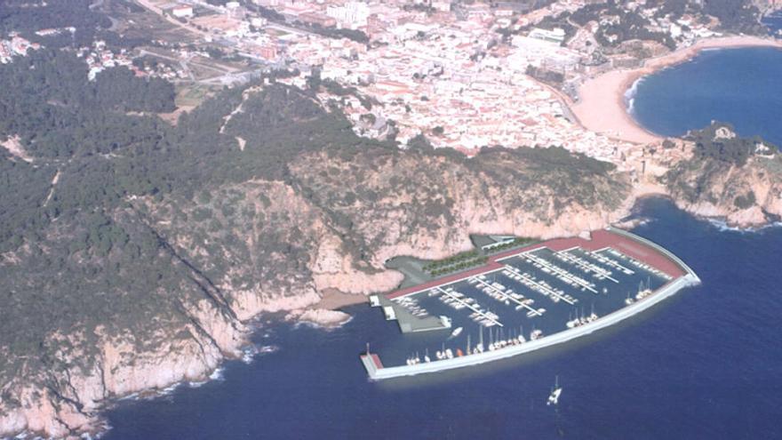 Una recreació del port de Tossa, feta l&#039;any 2002, quan es va plantejar per primera vegada