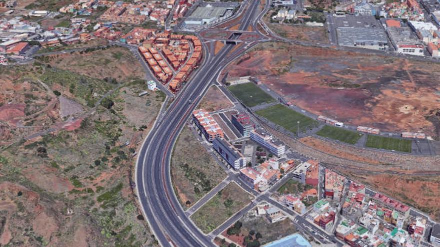 Imagen panorámica de la zona a intervenir con el proyecto urbanístico que ha recibido la aprobación inicial.