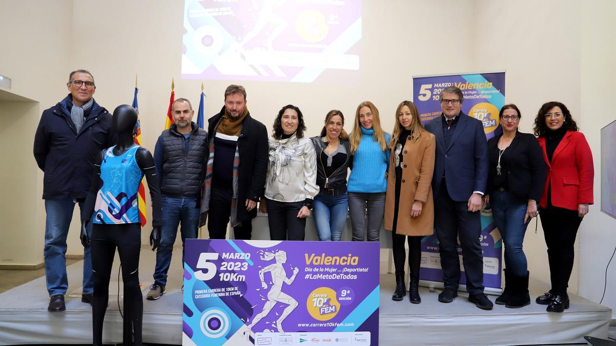 Presentación de la 10KFem en la Diputació de València