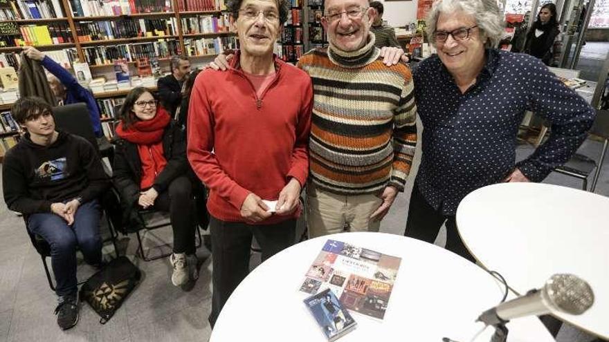 Toño Barral, Braulio García Noriega y Alberto Toyos, ayer.