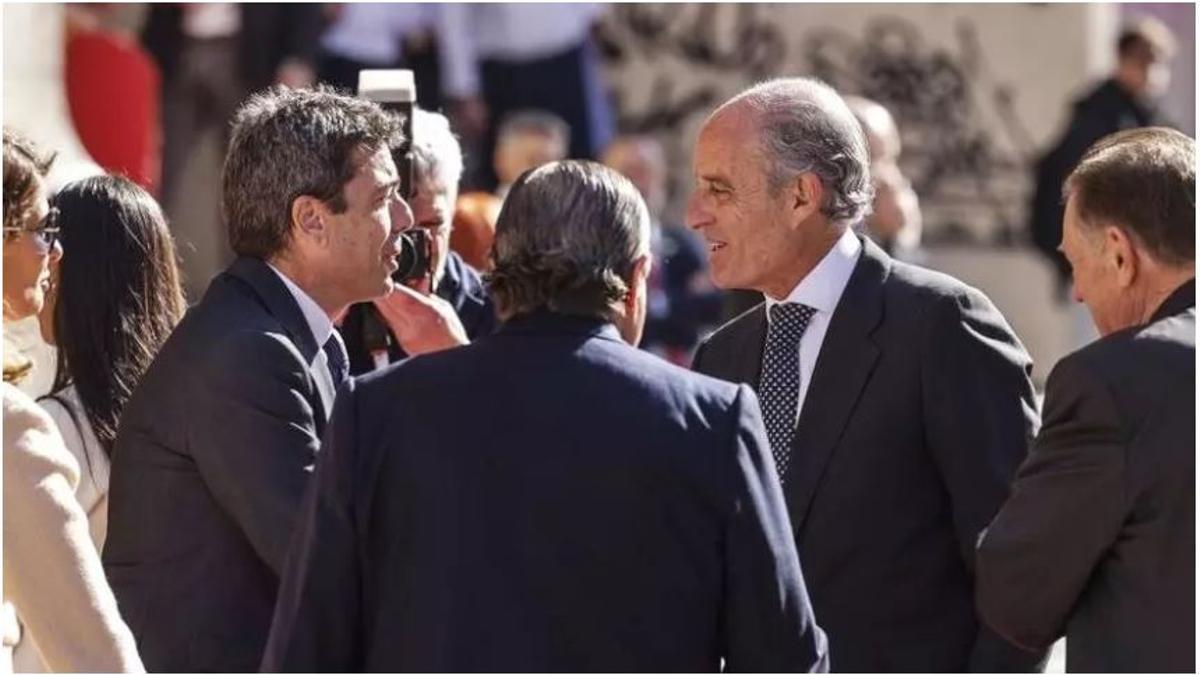 Carlos Mazón y Francisco Camps, en imagen de archivo.