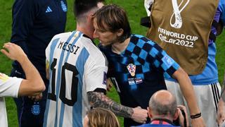 Modric desea que Messi sea campeón "porque se lo merece, es el mejor de la historia"