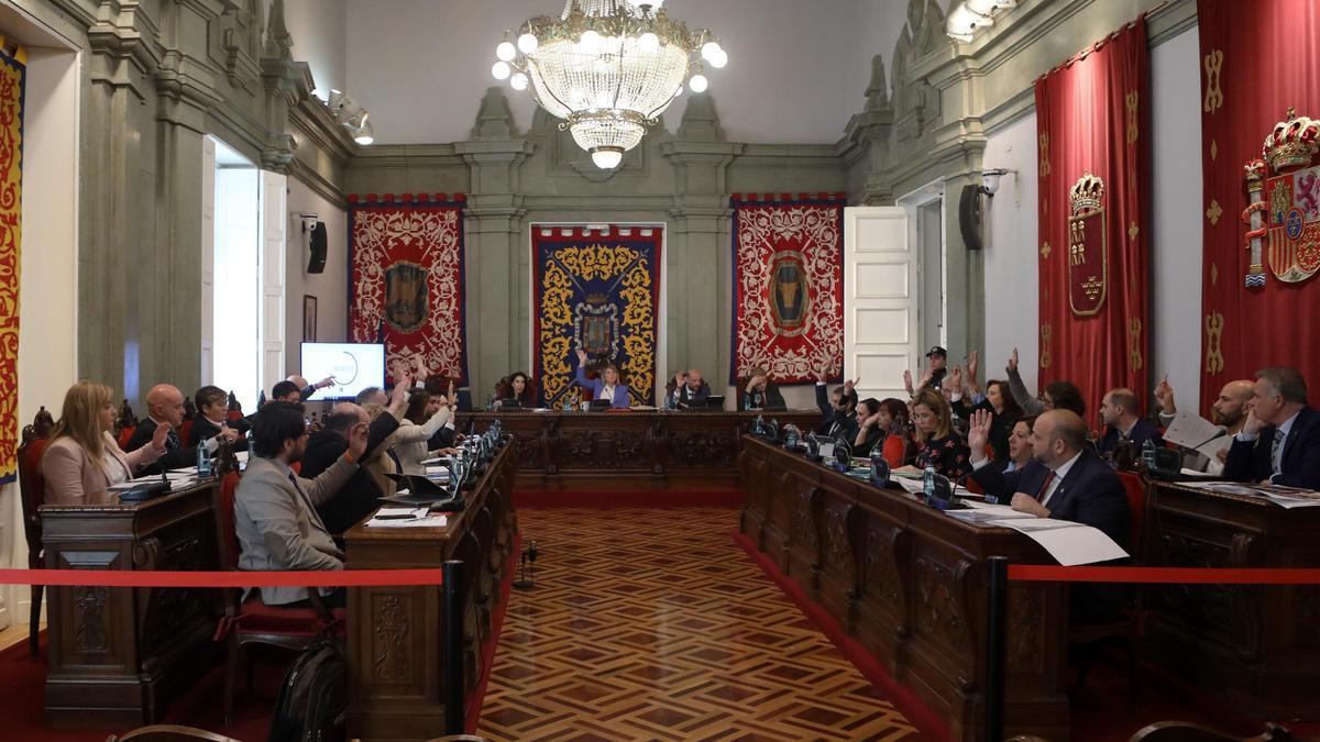 El pleno del Ayuntamiento de Cartagena de este jueves.