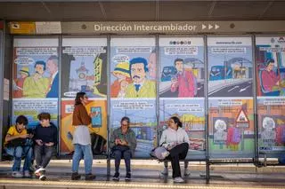 Un cómic para concienciar en el tranvía