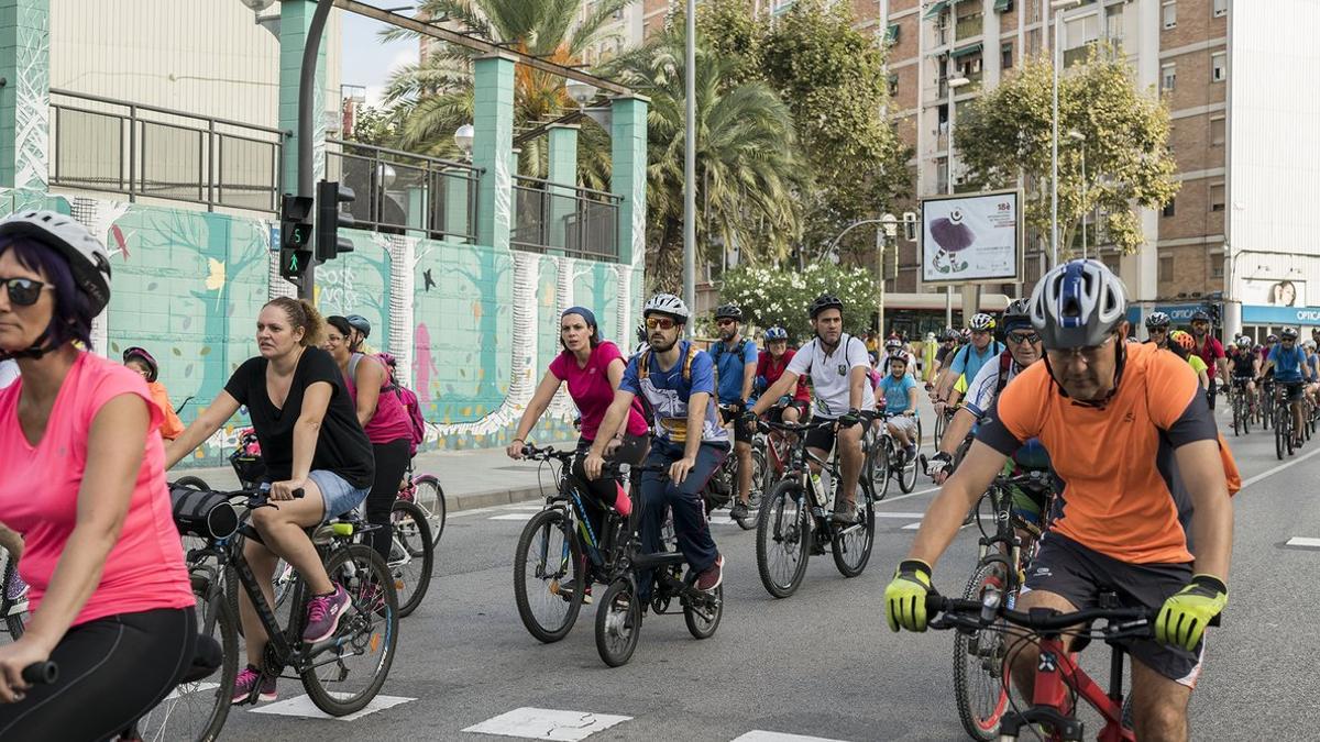 Imagen de la 15ª edición de la BaixCicletada