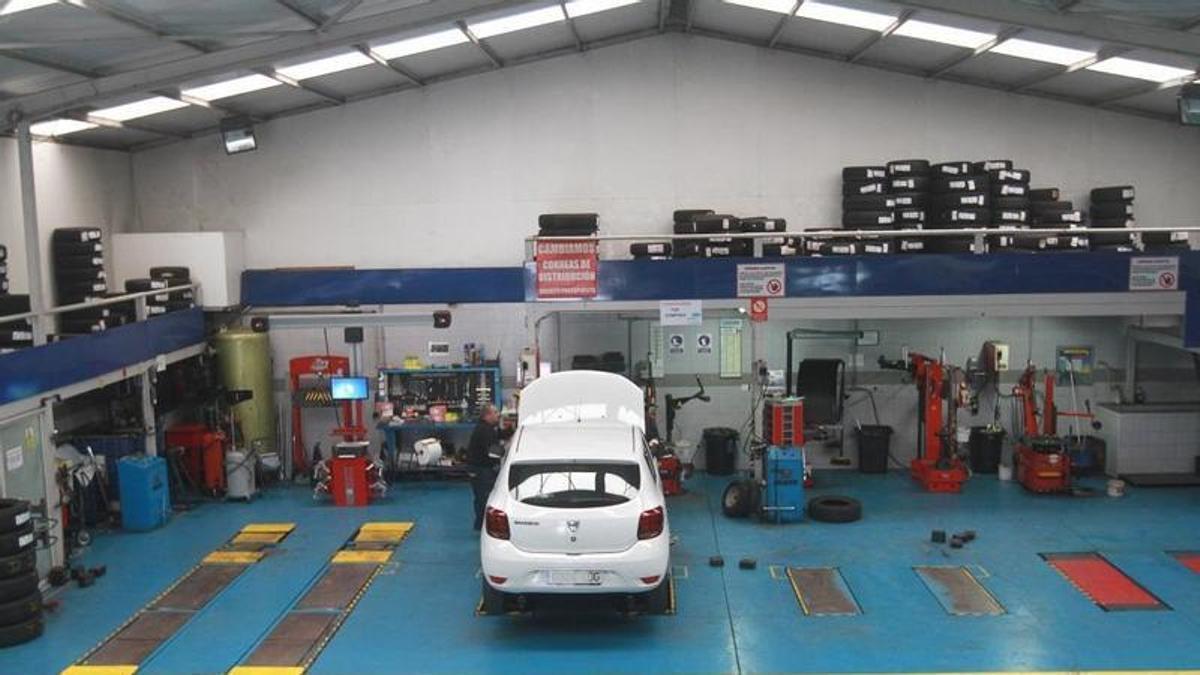 Un taller de reparación de coches en Galicia.