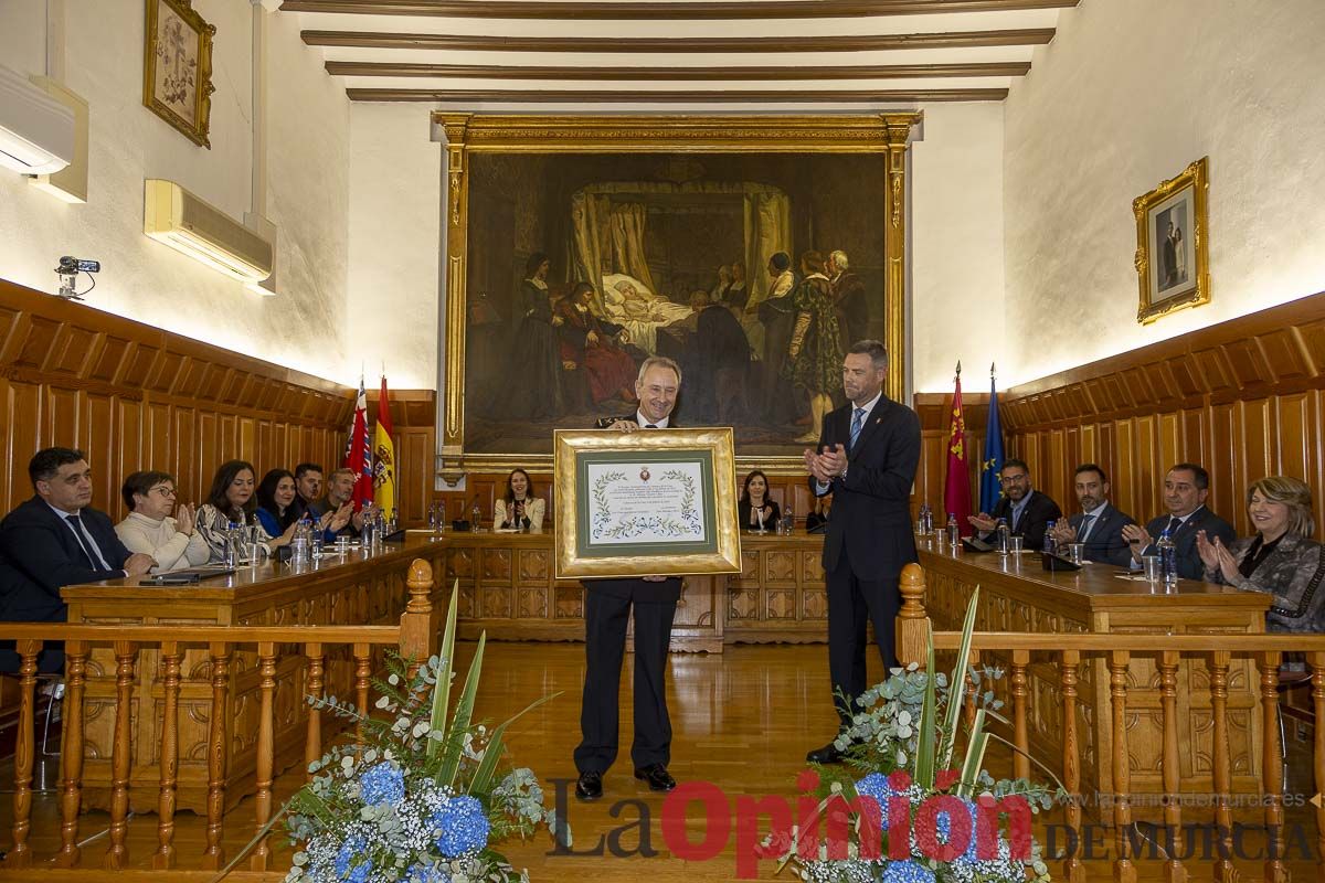 Alfonso Navarro es nombrado  'Hijo Predilecto de Caravaca'