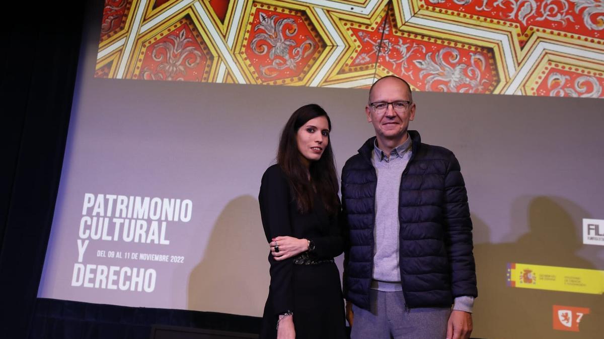 Sara Zubero y José Manuel Herráiz, en la presentación del ciclo este miércoles en la Filmoteca.