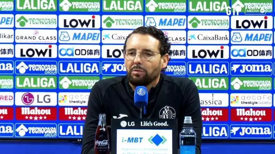 Bordalás sobre su continuidad: "No está descartado, no hay nada descartado ahora mismo, pero estamos centrados en el día a día"