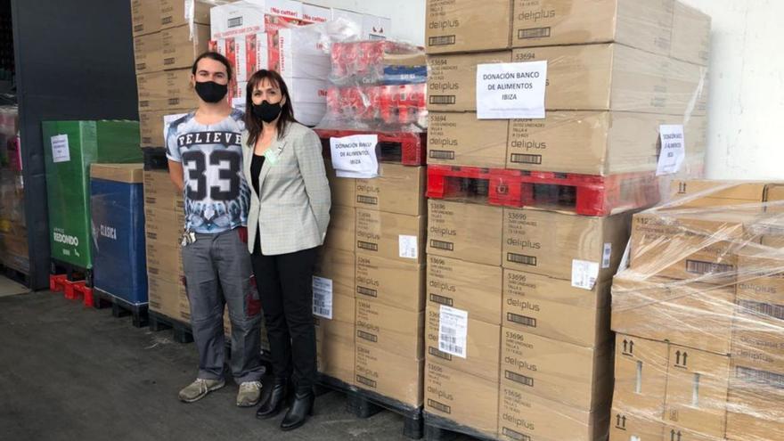 Toneladas de solidaridad en forma de alimentos para Cáritas Ibiza