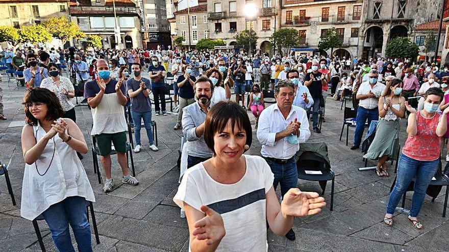 Ana Pontón, ayer en Pontevedra.