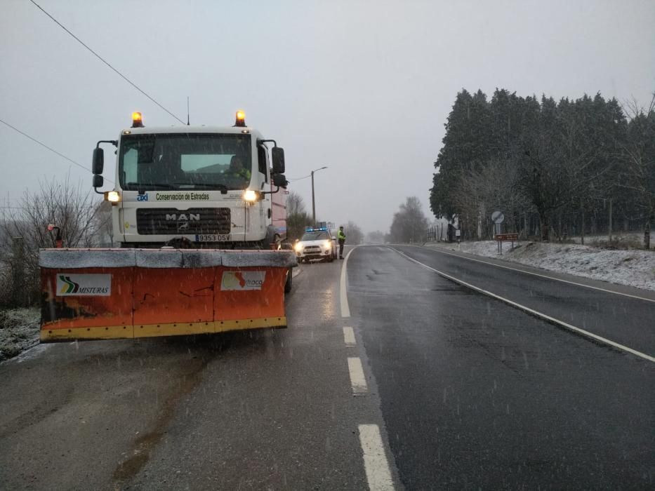 Llegan las primeras nevadas a Galicia