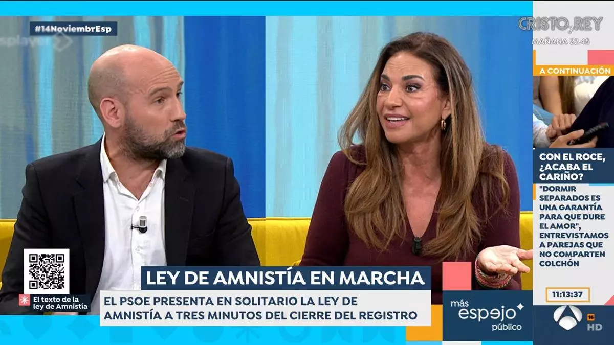 Gonzalo Miró defiende a Sánchez frente a Mariló Montero y Susanna Griso: "Son datos, no es opinión"