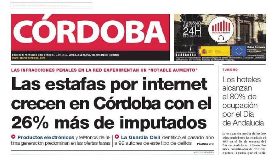 La portada de CÓRDOBA