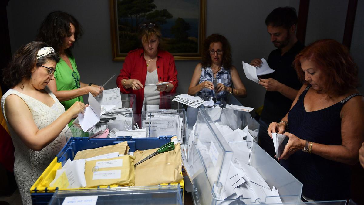 Recuento de votos de residentes extranjeros en Palma